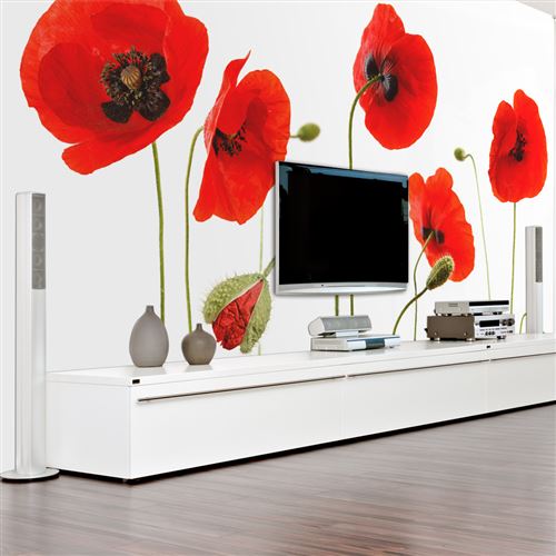 papier peint - souvenirs d'été : coquelicots - artgeist - 350x270