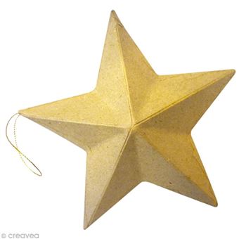 Etoile de Noël en carton à personnaliser - 15 cm