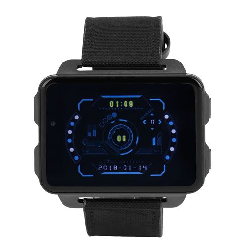 Bluetooth GPS podomètre de fréquence cardiaque IP67 Smartwatch pour LEMFO LEM4 Pro (Noir)