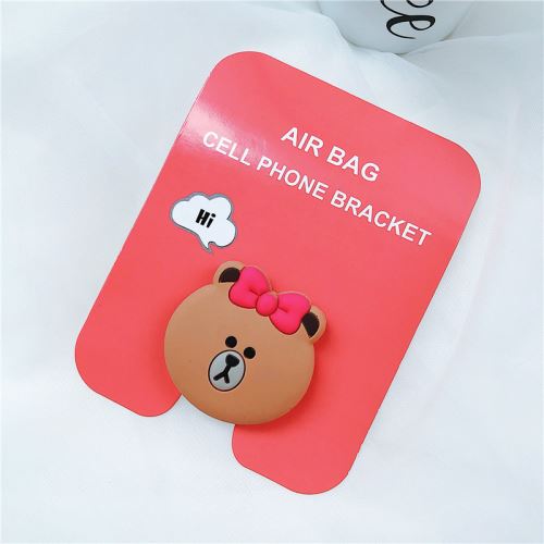 Support de téléphone mignon de bande dessinée universelle Monticule de poudre de silicone