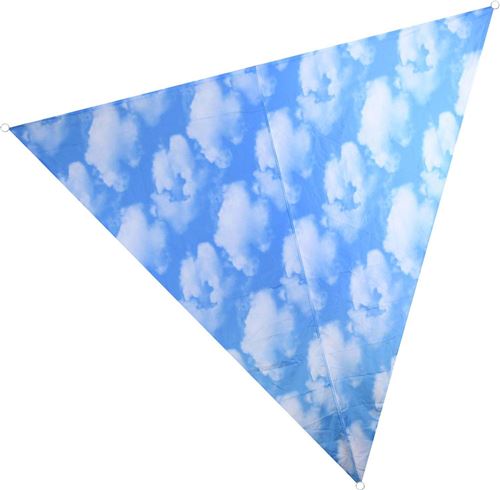 Nature Prints - Voile d'ombrage triangulaire avec sac de rangement Motif ciel
