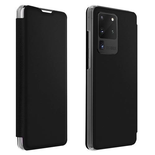 Etui pour Samsung Galaxy S20 Ultra Protection avec Clapet Porte-carte Noir