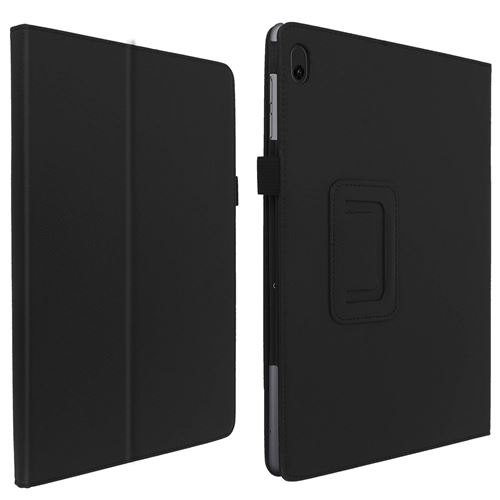 Avizar Étui Pour Lenovo Tab E10 10.1 Intérieur Soft Touch Fonction Support Noir