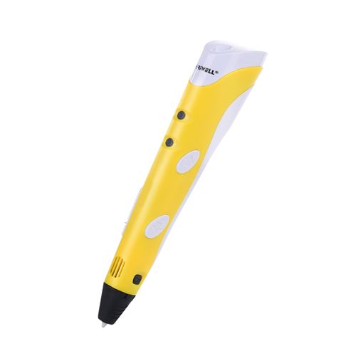 Enfant Adult Stylo d’impression 3D Crayon Électronique | Peinture Stéréographique Jaune
