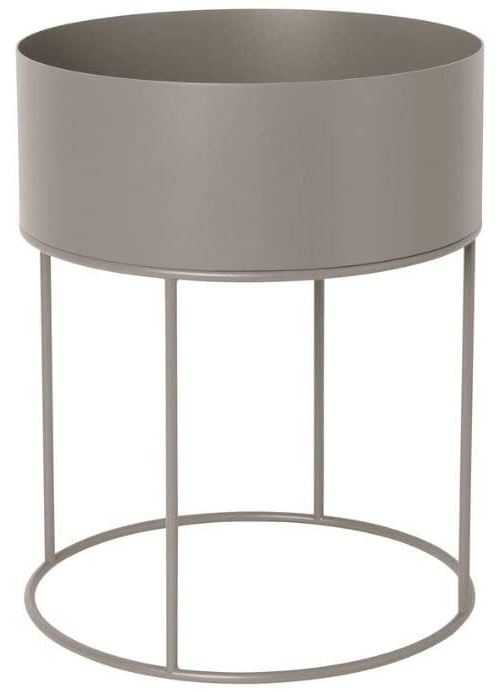 Ferm Living Jardinière, Métal, Gris, 50cm