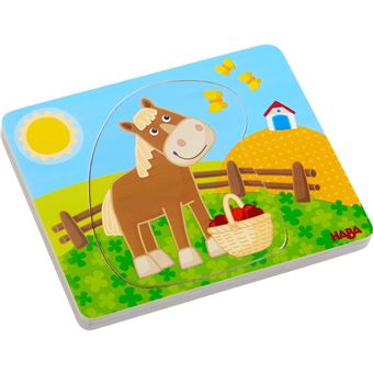 Haba - Puzzel - Vrolijk landleven - Hout - 4st.