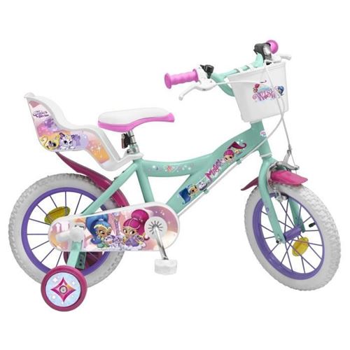 Velo 14 Shimmer + Shine - Fille - Rose / Vert Deau