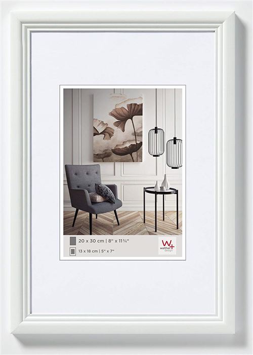 Walther Design HY130W Living Cadre en Bois, BlancŸ, 21 x 30 cm