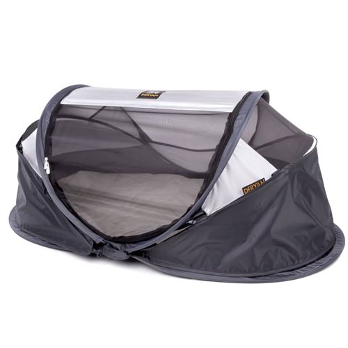 DERYAN Écran anti-vent Baby Luxe 100x30x0,5 cm Gris