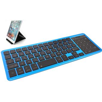 Clavier Bluetooth Compact AZERTY – Compatible IOS/Android/Windows, Portable, Touches Silencieuses