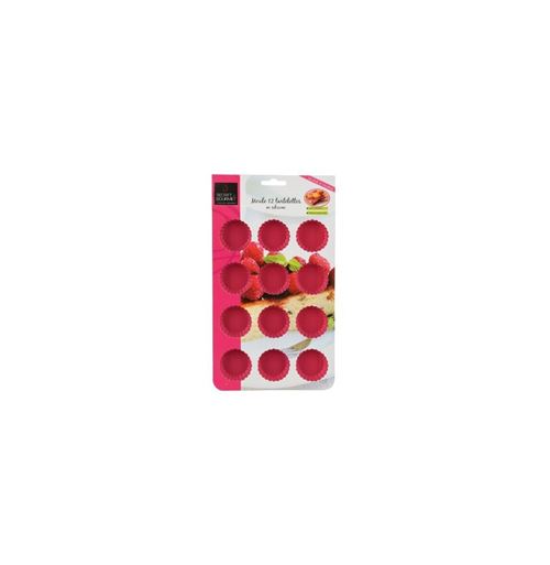 Moule 12 Tartelettes Silicone Bake 24cm Rose