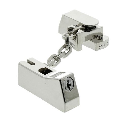 5341 BURG-WÄCHTER Sicherheits-Türkette, abschließbar mit Kindersicherung, 18 cm Länge, VTK 90 SB