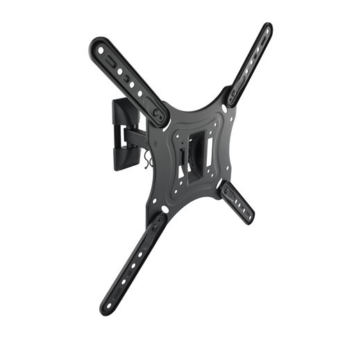 TooQ LP2255TN-B Support Mural d'écran Plat métallique Rotatif et Inclinable pour Moniteur/TV/LED de 23 à 55 Noir