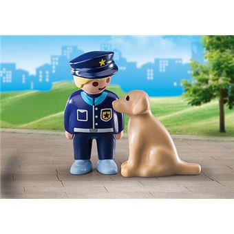 Playmobil 1.2.3 Policier avec chien