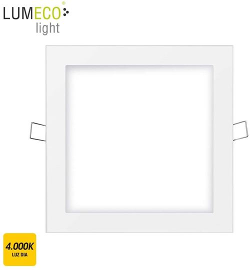 EDM Spot encastrable LED carré 20W 4000K 1500lm Blanc Lumeco 31584