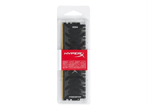 HyperX Predator 16GB 3000MHz DDR4 16Go DDR4 3000MHz module de mémoire - Modules de mémoire (16 Go, 1 x 16 Go, DDR4, 3000 MHz, 288-pin DIMM, Noir)
