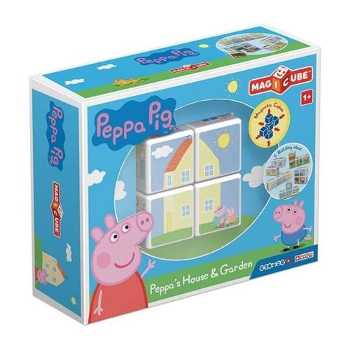 MAGICUBE - Peppa Pig la maison et jardin de Peppa 4 cubes
