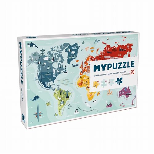 Puzzle MYPUZZLE MONDE HELVETIQ Multicolore
