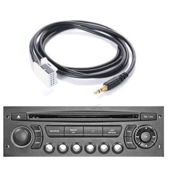 Cable Auxiliaire MP3 pour autoradios d'origine Citroen C1 C2 C3 C4 C5 C6 Picasso 