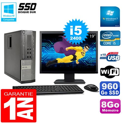 Acheter Pc dell 990 sff core i5-2400 ram 8go disque 960go ssd graveur wifi w7 ecran 19' État correct - 289,00 € Pc dell 990 sff core i5-2400 ram 8go disque 960go ssd graveur wifi w7 ecran 19' État correct - Dell reconditionné disponible sur Fnac