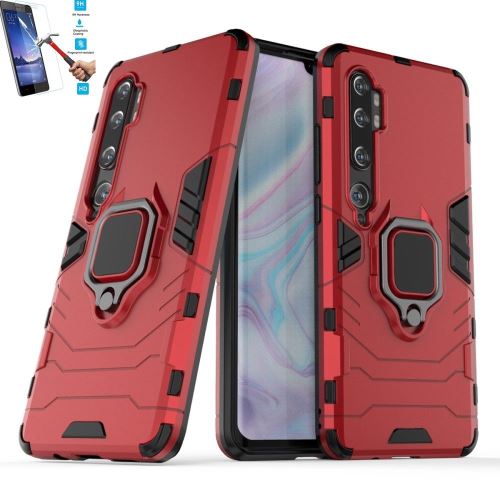 Coque Xiaomi Mi Note 10 / Mi CC9 Pro Anti Choc Rouge Avec Verre Trempé - Armor Avec Support Magnétique