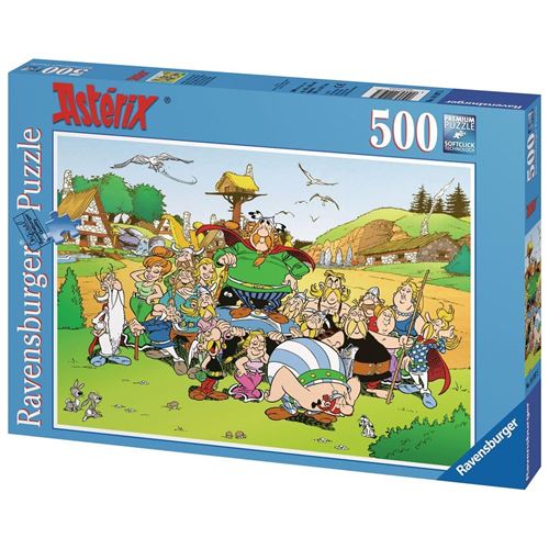 Puzzle 500 pièces Astérix et Obélix : Astérix au village Ravensburger France - vue 2