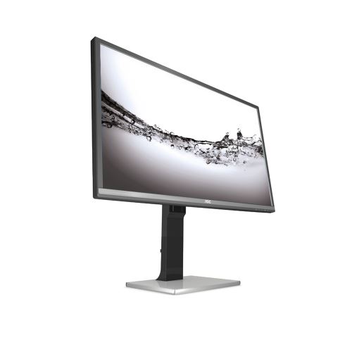 AOC Pro-line Q3277PQU - LCD-monitor - 32 - 2560 x 1440 QHD - A-MVA - 300 cd/m² - 3000:1 - 4 ms - HDMI, DVI-D, VGA, DisplayPort, MHL - zwart, zilver