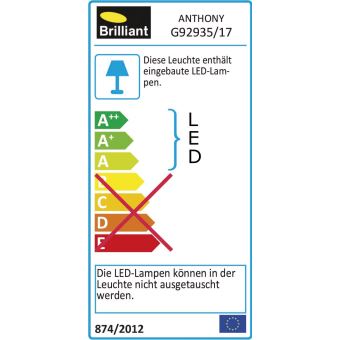 ANTHONY Lampe de bureau LED