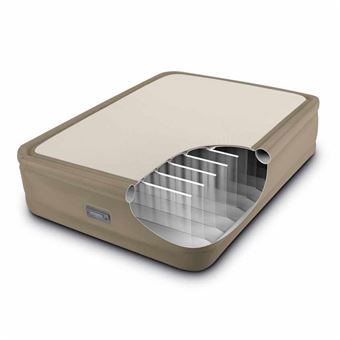 Lit gonflable Intex Thermalux 2 places Beige