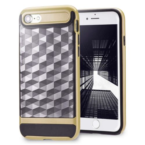 Coque Apple Iphone 8 Plus , Lincivius® [HYBRID DESIGN CASE], Housse Apple Iphone 8 Plus Hybride Bumper TPU Silicone Or, Protection Antichoc