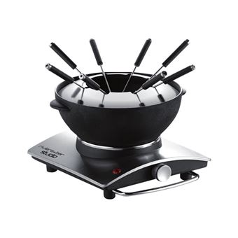 Riviera-et-Bar Fondue-Réchaud QFD340 - Caquelon Fonte 1.2L Pour 8 Personnes