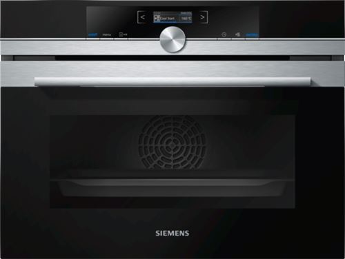 Siemens iQ700 CB675GBS3 - Oven - ingebouwd - niche - breedte: 56 cm - diepte: 55 cm - hoogte: 45 cm - met zelfreiniging - klasse A+ - roestvrij staal