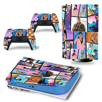Autocollant Stickers de Protection pour Console Sony PS5 Edition Standard - Multicolore (TN-PS5Digital-0695) - 1