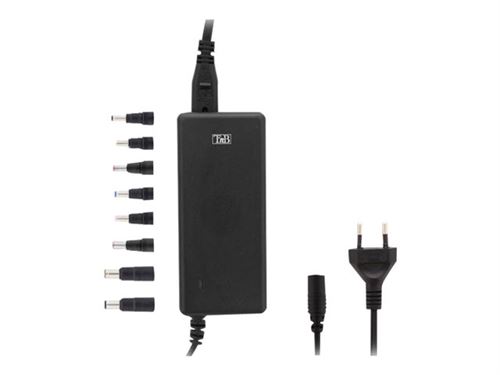 Chargeur et câble d'alimentation T'nB First Notebook Charger 90 Watt Noir