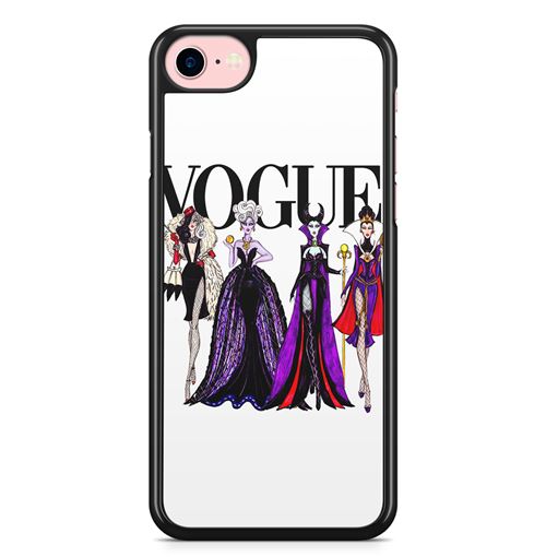 البخ Coque Fifrelin Noire pour iPhone 7 PLUS et iPhone 8 PLUS Vogue Villains Disney Maleficent Evil Queen Cruella coque iphone 7 Maleficent With Flower