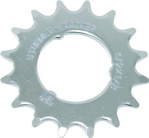 Sturmey Archer engrenage monté sur l'arbre 16T argent plat