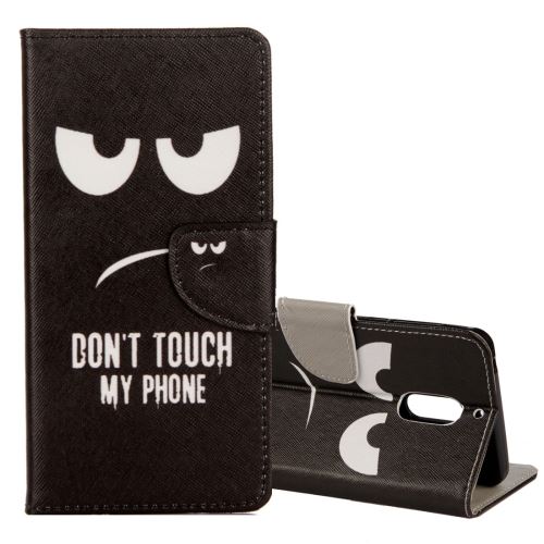 Nokia 5 Housse Etui Cuir PU Yeux Noir colère ALS54440