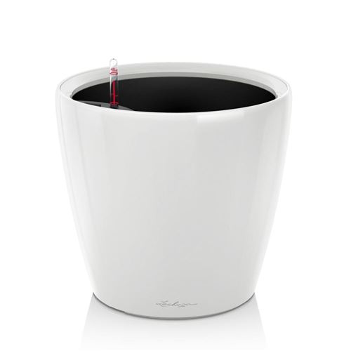 LECHUZA Jardini&egrave;re Classico 28 LS ALL-IN-ONE Blanc brillant 16040