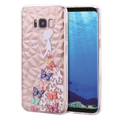 Galaxy S8 Coque Protection Tpu Papillon Bijoux Incrusté Als90830