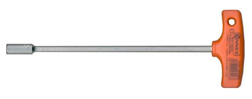 Connex COX583008 Clé à douille avec manche en T, Argent/noir/rouge, 8 x 230 mm