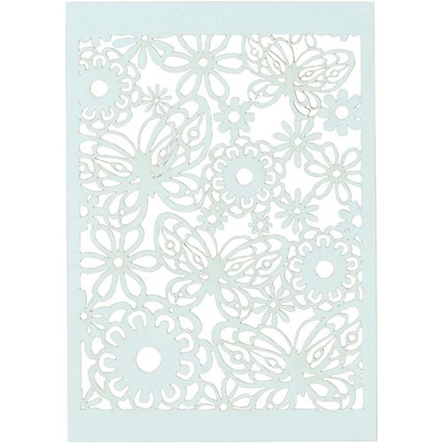 Creotime patron carton 10,5 x 14,8 cm 10 pièces bleu clair