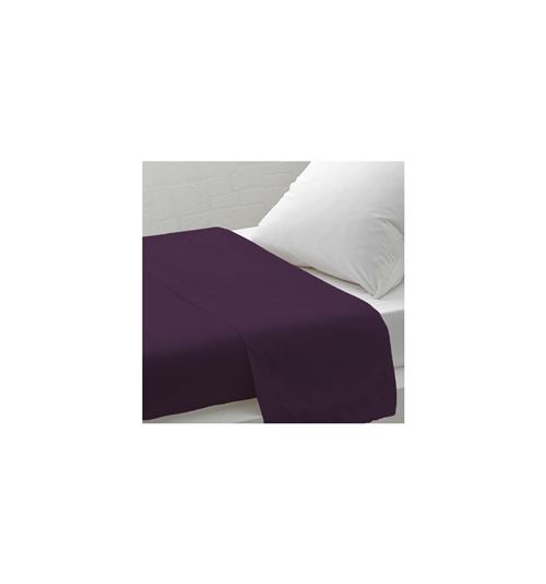 Drap plat uni 180x290 cm ZZZ violine
