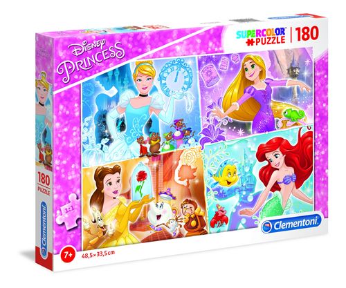 Clementoni puzzle super couleur Disney Princess 180 pièces