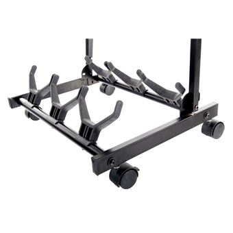 RAM ONLINE Support Guitare Pour 3 Guitares - Présentoir Pliable Métal Acoustique