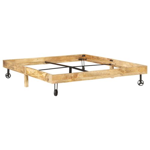 vidaXL Cadre de lit Bois massif de manguier 160 x 200 cm