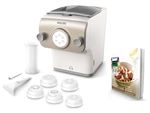 Philips hr2381/05 Pasta Maker (entièrement automatique Machine à pâtes, fonction Berceau, 6 formes de bol), blanc/champagne