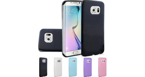 Samsung Galaxy S6 Edge Etui Coque de protection Ultra Fine Silicone Noir