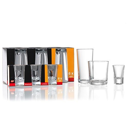 Verres à whisky ritzenhoff & breker 4all, 6 pièces, transparent, verre, 250ml 179033