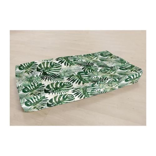 Matelas de sol 100% coton imprimé PARADISE 120x60x15cm - Vert