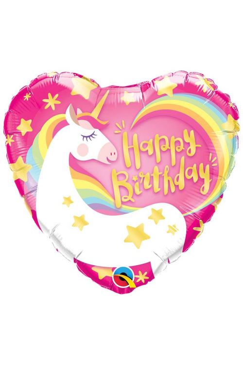 ballon coeur licorne